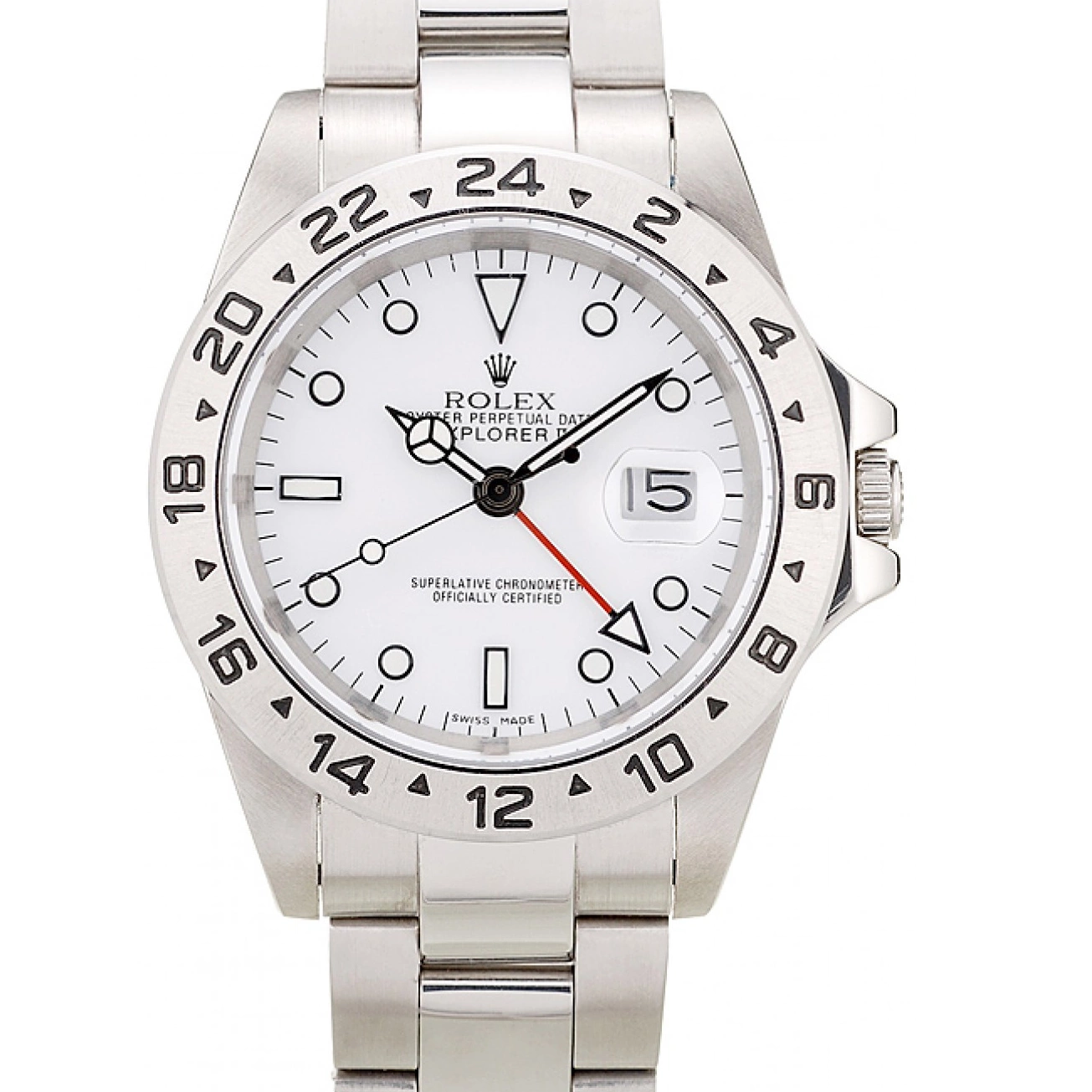 MiroTime 0721 Rolex Explorer Stainless Steel Bezel White Dial